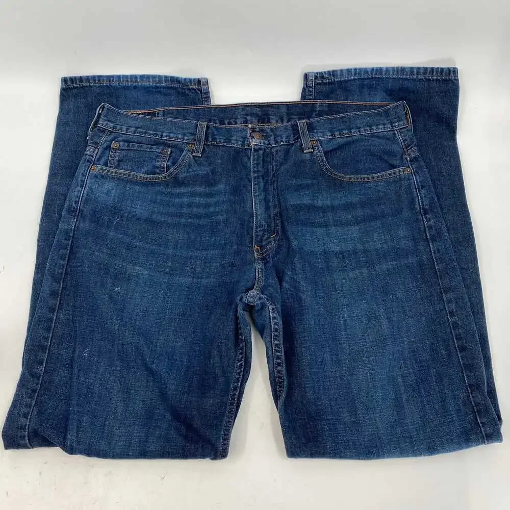 Levi's Blue Dark Wash 569 Straight Jeans | Size 38 Regular